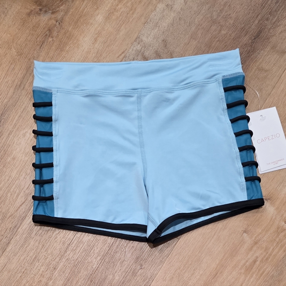 Capezio Child Light Blue Athletic Shorts - XL (059)